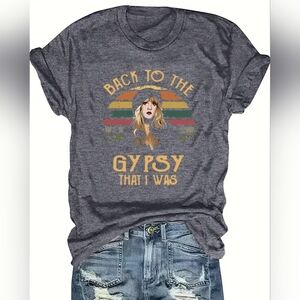 Gray Graphic Tee - Back to the Gypsy